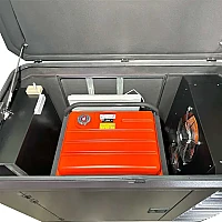 Бензиновый генератор A-iPower A13000EAX в супертихом зимнем кожухе 1700SS RAL 8019 + блок автозапуска A-iPower 230В/400В 100А 8 ПИН
