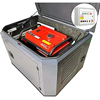 Генератор A-iPower A9000EAX в тихом зимнем кожухе 1200 RAL 7024 + блок автозапуска A-iPower 230В/400В 100А 8 ПИН