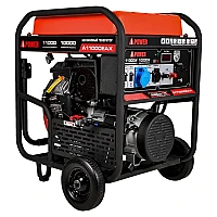 Генератор A-iPower A11000EAX в супертихом зимнем кожухе 1700SS RAL 8019 + блок автозапуска A-iPower 230В/400В 100А 8 ПИН