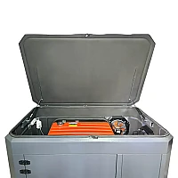 Бензиновый генератор A-iPower A11000TEAX в тихом зимнем кожухе 1600 RAL 7024 + блок автозапуска A-iPower 230В/400В 100А 8 ПИН