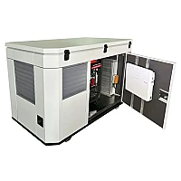 Бензиновый генератор A-iPower A11000TEAX в тихом зимнем кожухе 1600 RAL 7035 + блок автозапуска A-iPower 230В/400В 100А 8 ПИН